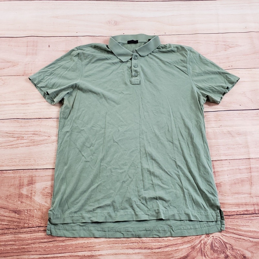 ATM Anthony Thomas Melillo Polo Shirt Mens Medium Green Outdoor Casual Adult‎ M